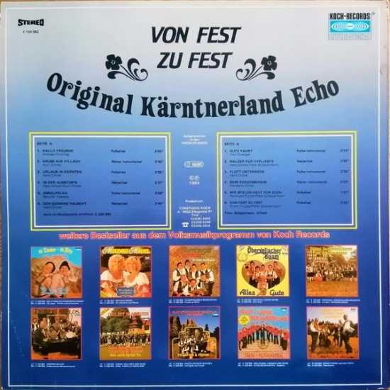 Original Kärntnerland Echo – Von Fest Zu Fest