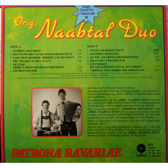 Original Naabtal Duo – Patrona Bavariae