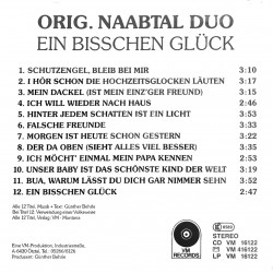 CD - Original Naabtal Duo – Ein Bißchen Glück