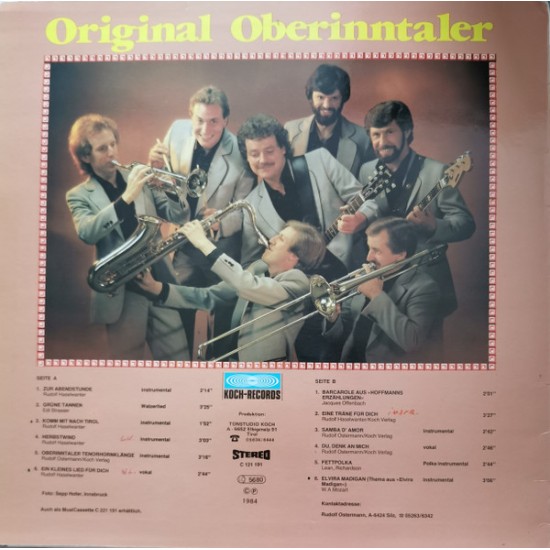 Original Oberinntaler ‎– Zur Abendstunde