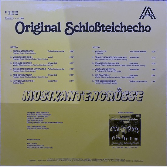 Original Schloßteichecho - Musikantengrüsse