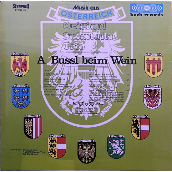 Original Sulmtaler Trio – A Bussl Beim Wein