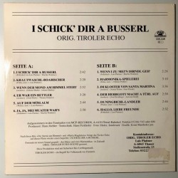 Original Tiroler Echo ‎– I Schick' Dir A Busserl