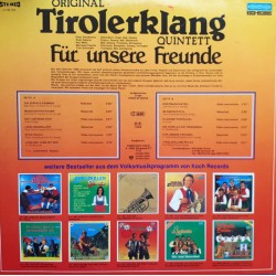 Original Tirolerklang Quintett – Für Unsere Freunde