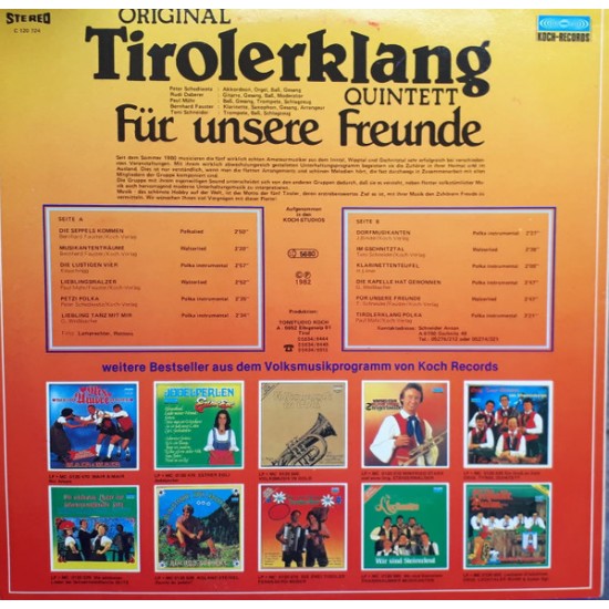 Original Tirolerklang Quintett – Für Unsere Freunde