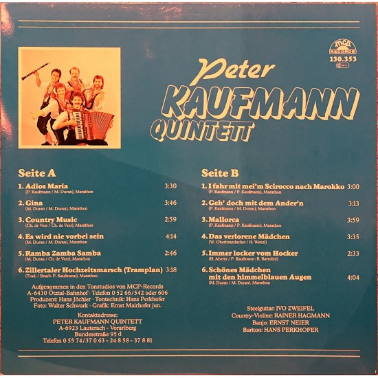 Peter Kaufmann Quintett ‎– Peter Kaufmann Quintett