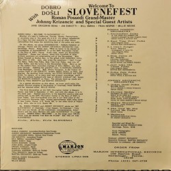 Roman Possedi Orchestra - Johnny Krizancic Orchestra – Dobro Došli - Welcome To Slovenefest