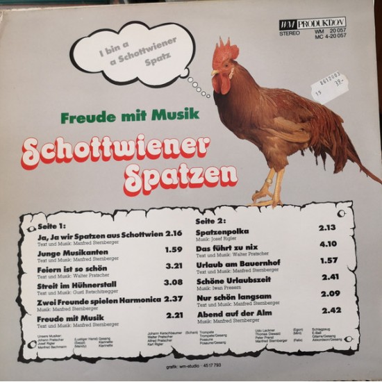 Schottwiener Spatzen ‎– Freude Mit Musik