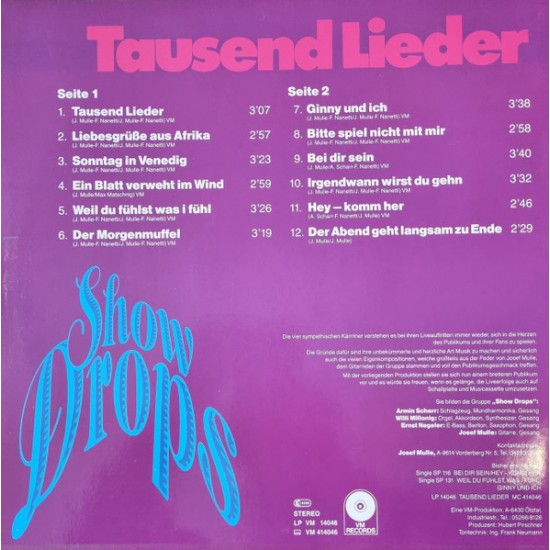 Show-Drops – Tausend Lieder