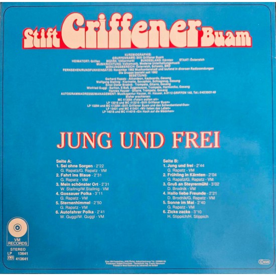 Stift Griffener Buam ‎– Jung Und Frei