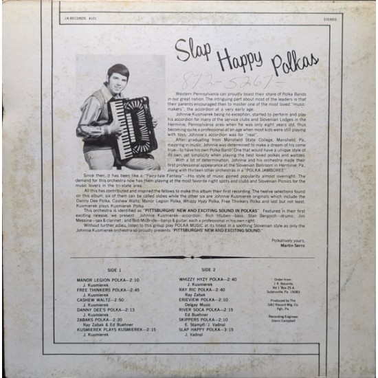 The Johnnie Kusmierek Orchestra – Plays Happy Polkas