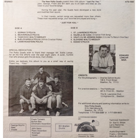 The New Polka Quads ‎– Just For You