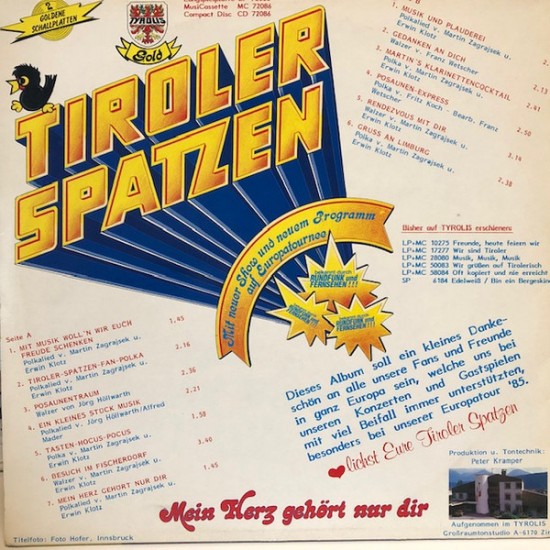 Tiroler Spatzen ‎– Mein Herz Gehört Nur Dir