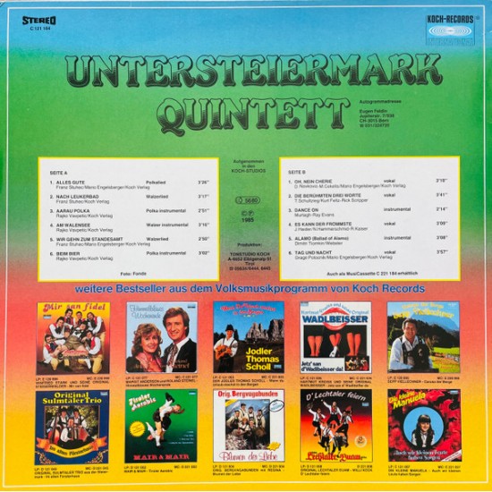 Untersteiermark Quintett ‎– Untersteiermark Quintett