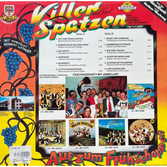 Viller Spatzen Mit Humorist Herbert Luttinger ‎– Auf Zum Frühschoppen