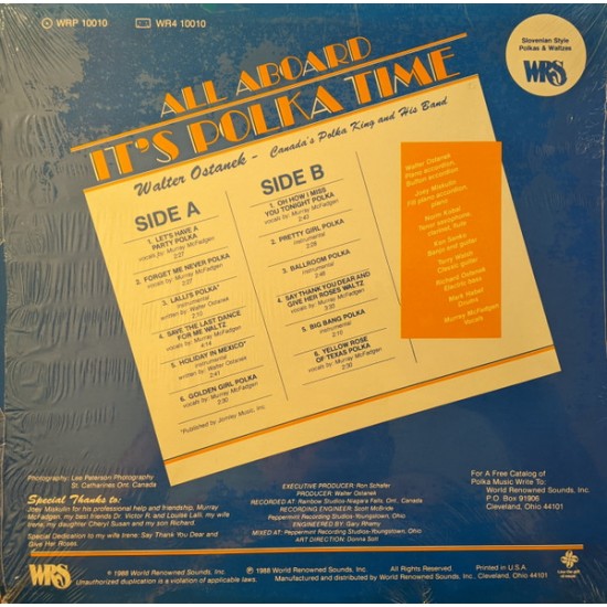 Walter Ostanek ‎– All Aboard It's Polka Time