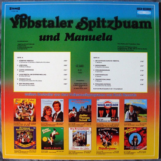 Ybbstaler Spitzbuam Und Manuela ‎– Mit Schwung Durch's Ybbstal