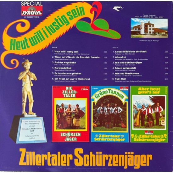 Zillertaler Schürzenjäger – Heut Will I Lustig Sein